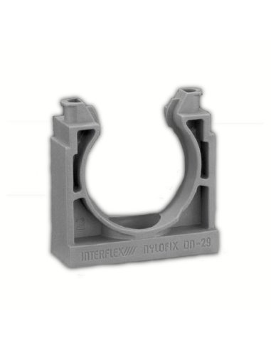 SOPORTE NYLOFIX PARA TUBO DN  7 PA GRIS - A000195943 INTERFLEX SDN-07G (EMBALAJE DE 100 UNIDADES)