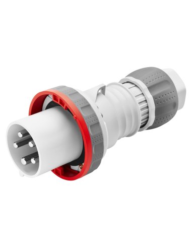 CLAVIJA MÓVIL RECTA HP - IP66/IP67/IP68/IP69 - 3P+N+T 125A 346-415V 50/60HZ - ROJO - 6H - A001351911 GEWISS GW60061H