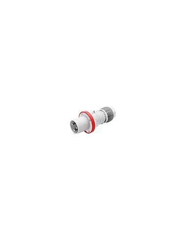 CLAVIJA MÓVIL RECTA HP - IP44/IP54 - 3P+T - 63A - 380-415V 50/60HZ - ROJO - 6H - APRIET - A001351935 GEWISS GW61020H