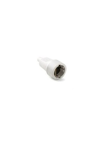 Base TT lateral 16A-250V PVC goma blanca - A000495931 FAMATEL 2104-B