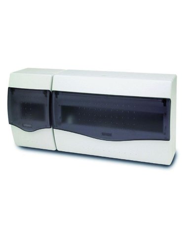 Caja superficie 1-4+12-18 elementos puerta transparente - A000496594 FAMATEL 3662