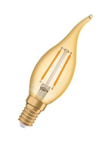 Lámpara LED Vintage 1906 LED CL BA FIL GOLD 22 non-dim 2