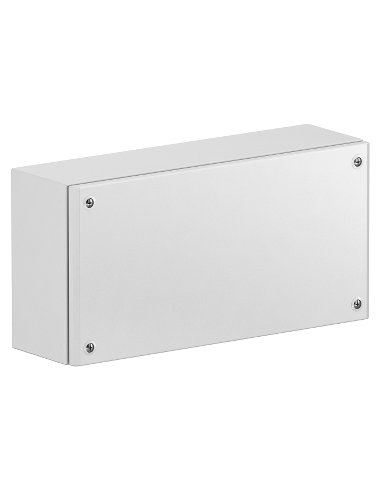 Metal industrial box plain door H400xW600xD120 IP66 IK10 RAL 7035 - A001186137 SCHNEIDER ELECTRIC NSYSBM406012