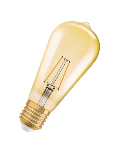 Lámpara LED Vintage 1906 LED CL Edison FIL GOLD 22 non-dim 2